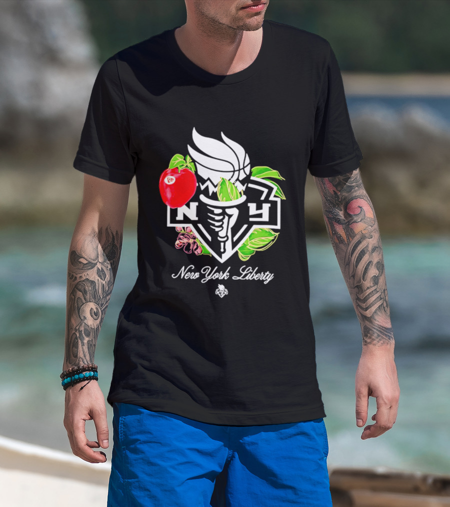 New York Liberty Floral Fruit Capsule Collection T-Shirt
