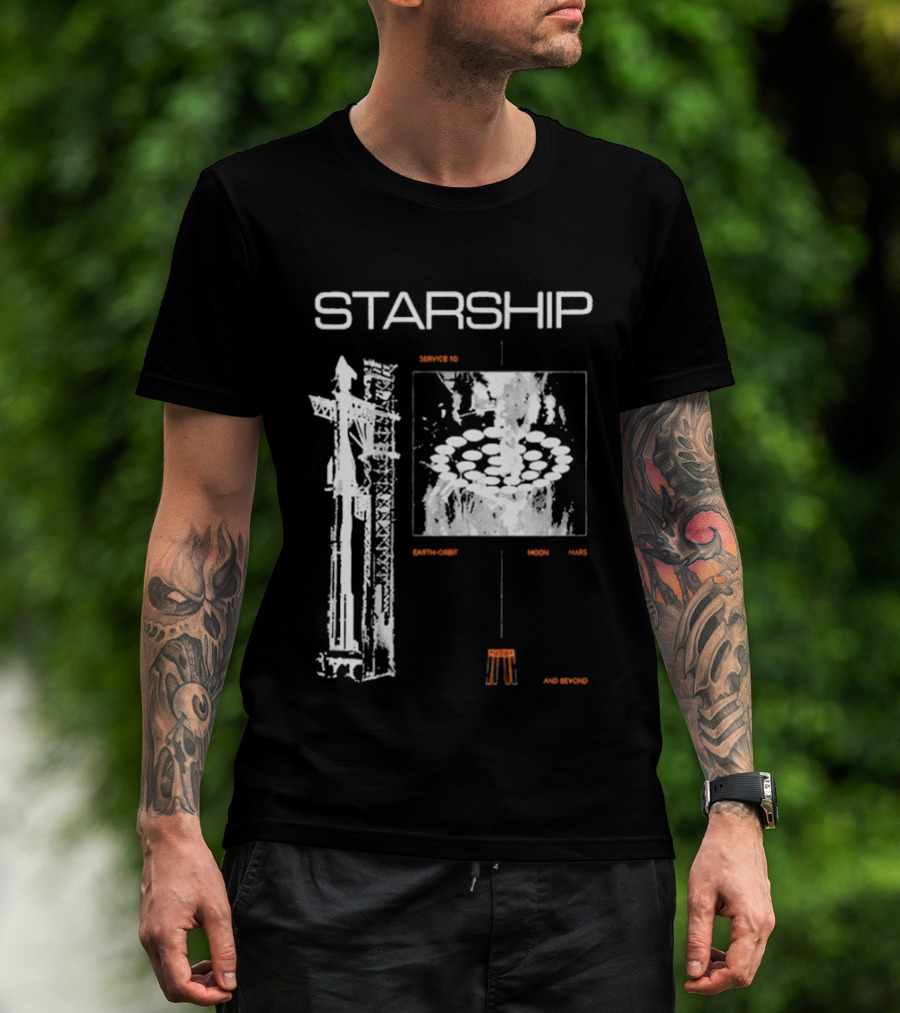 Nicki Minaj Starship Launch Countdown Starbase Flight 12 T-Shirt