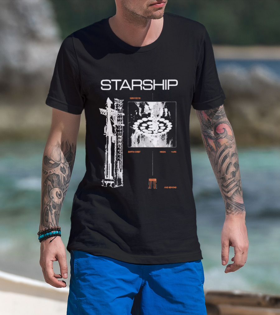 Nicki Minaj Starship Launch Countdown Starbase Flight 12 T-Shirt