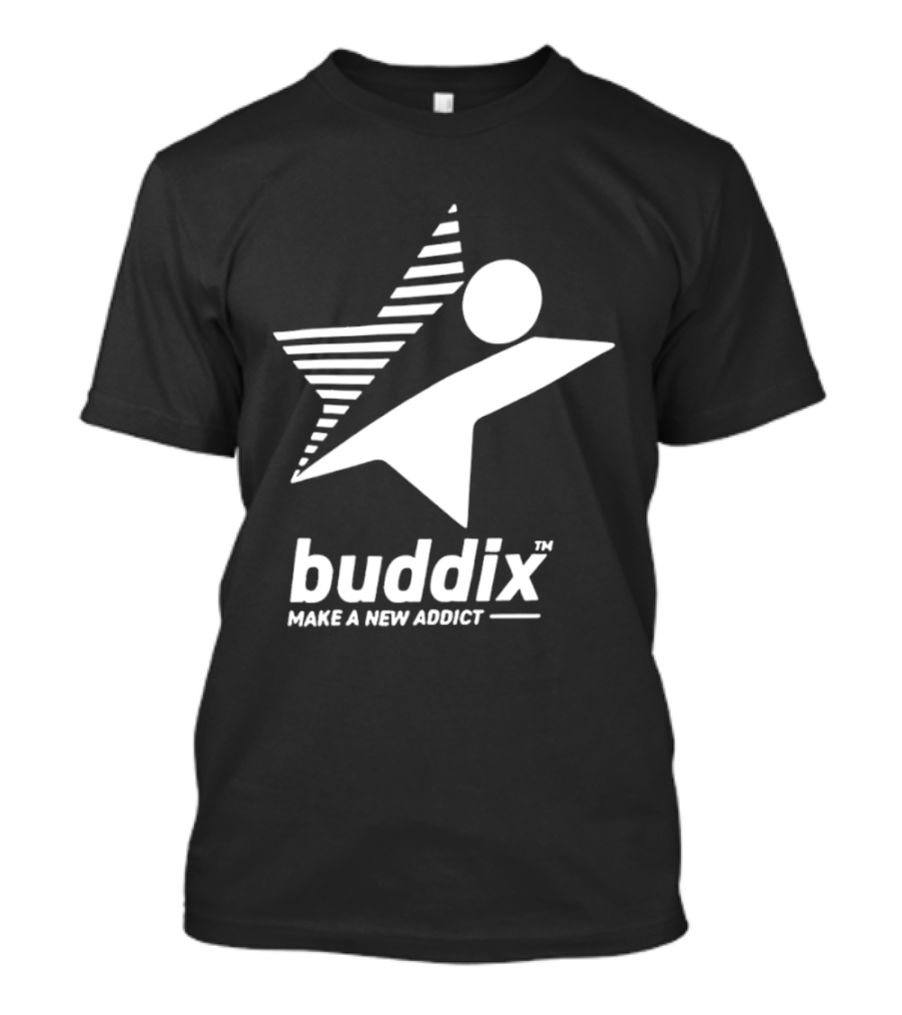 Buddix Make A New Addict Star And Sphere T-Shirt