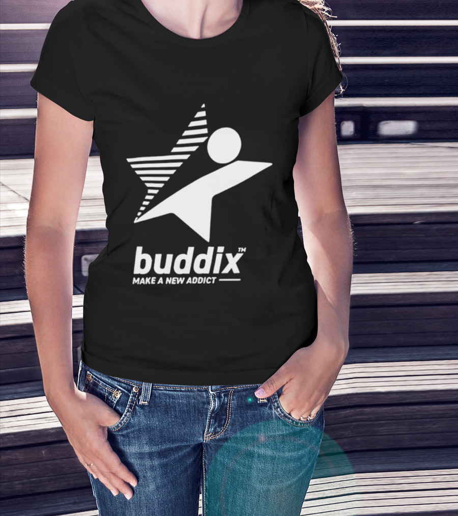 Buddix Make A New Addict Star And Sphere T-Shirt