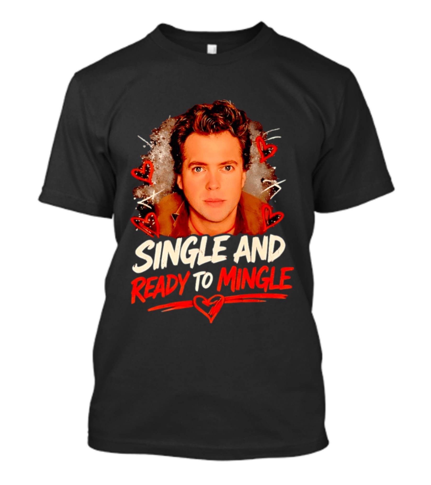 Donovan Patton Single And Ready To Mingle Romantic Heart T-Shirt