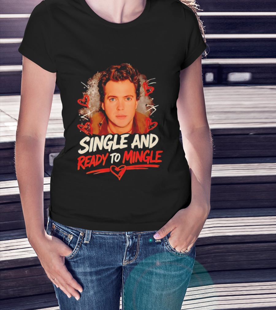 Donovan Patton Single And Ready To Mingle Romantic Heart T-Shirt