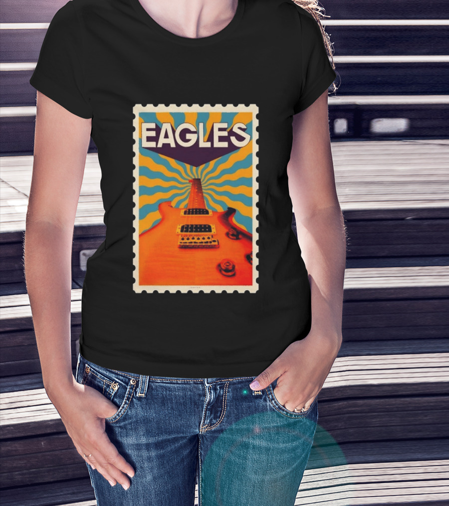 Eagles May 2026 Tour US Psychedelic Guitar Visual T-Shirt
