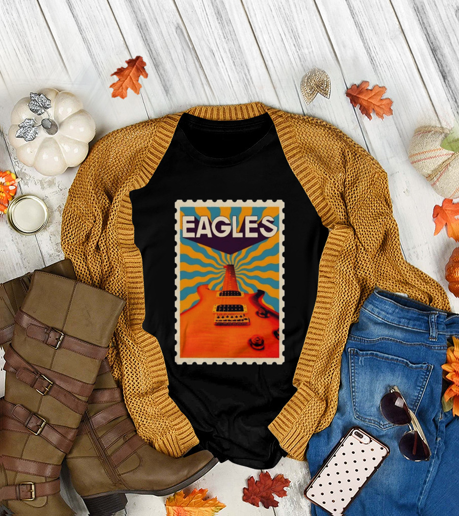 Eagles May 2026 Tour US Psychedelic Guitar Visual T-Shirt
