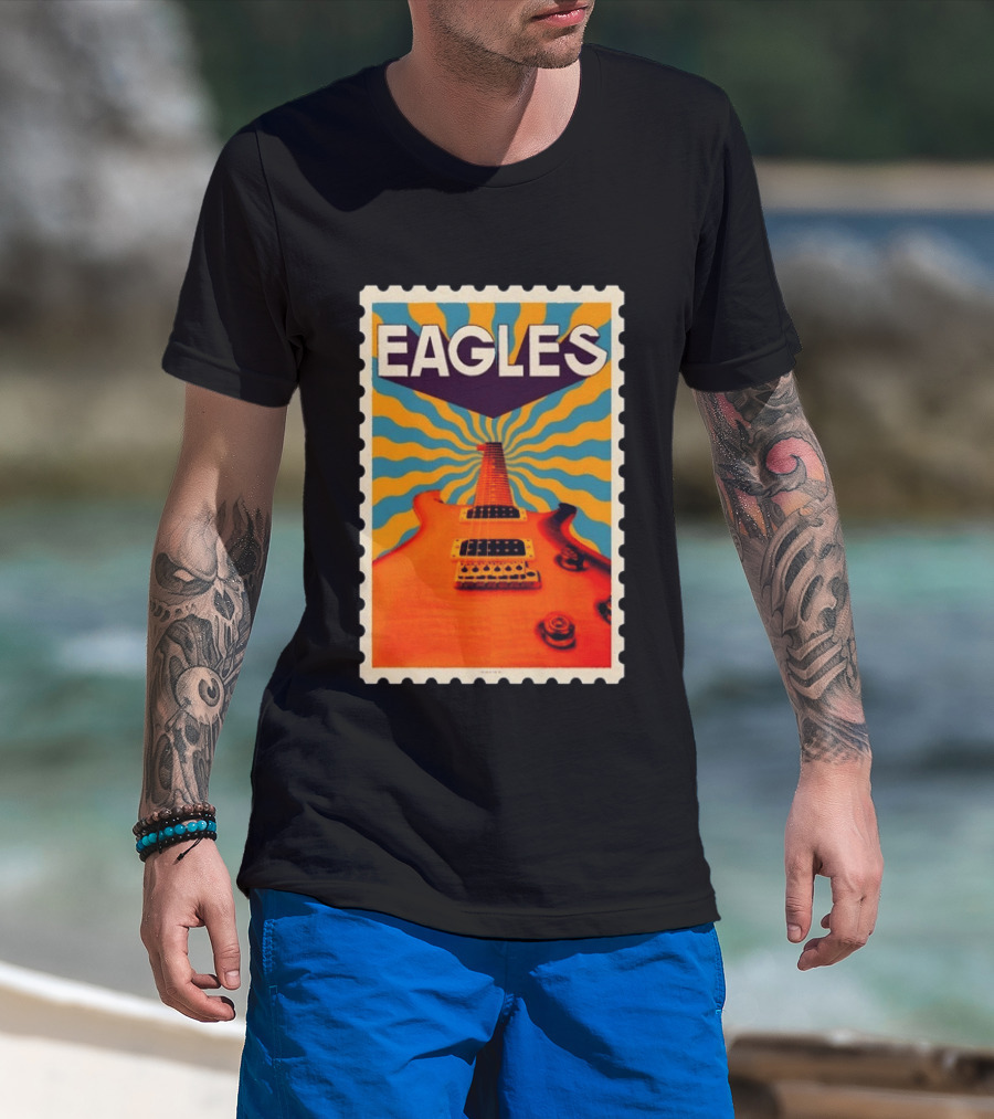 Eagles May 2026 Tour US Psychedelic Guitar Visual T-Shirt