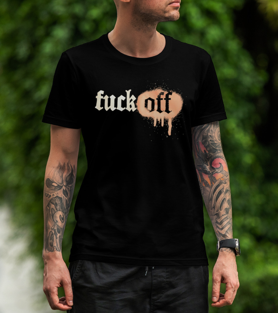 Fuck Off Gothic Graffiti T-Shirt