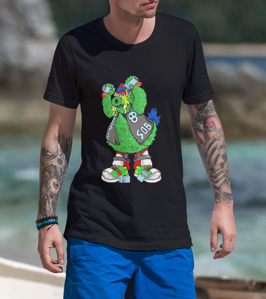Stone Cold Phanatic Philadelphia Phillies SOB Fanatic Beer Drinking 3:16 T-Shirt