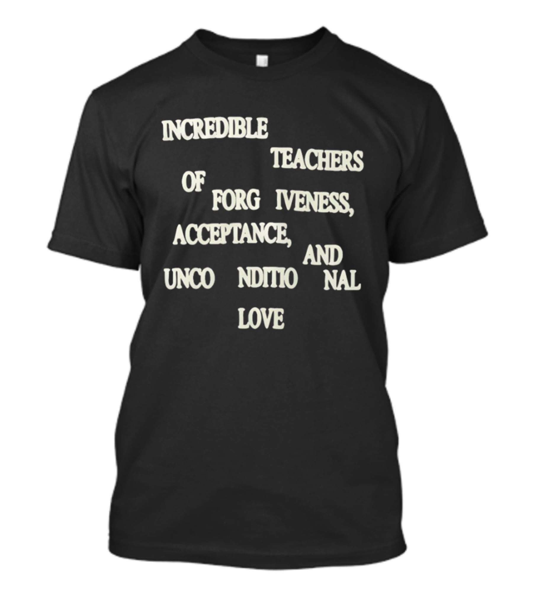 Incredible Teachers Of Forgiveness Acceptance And Unconditional Love T-Shirt