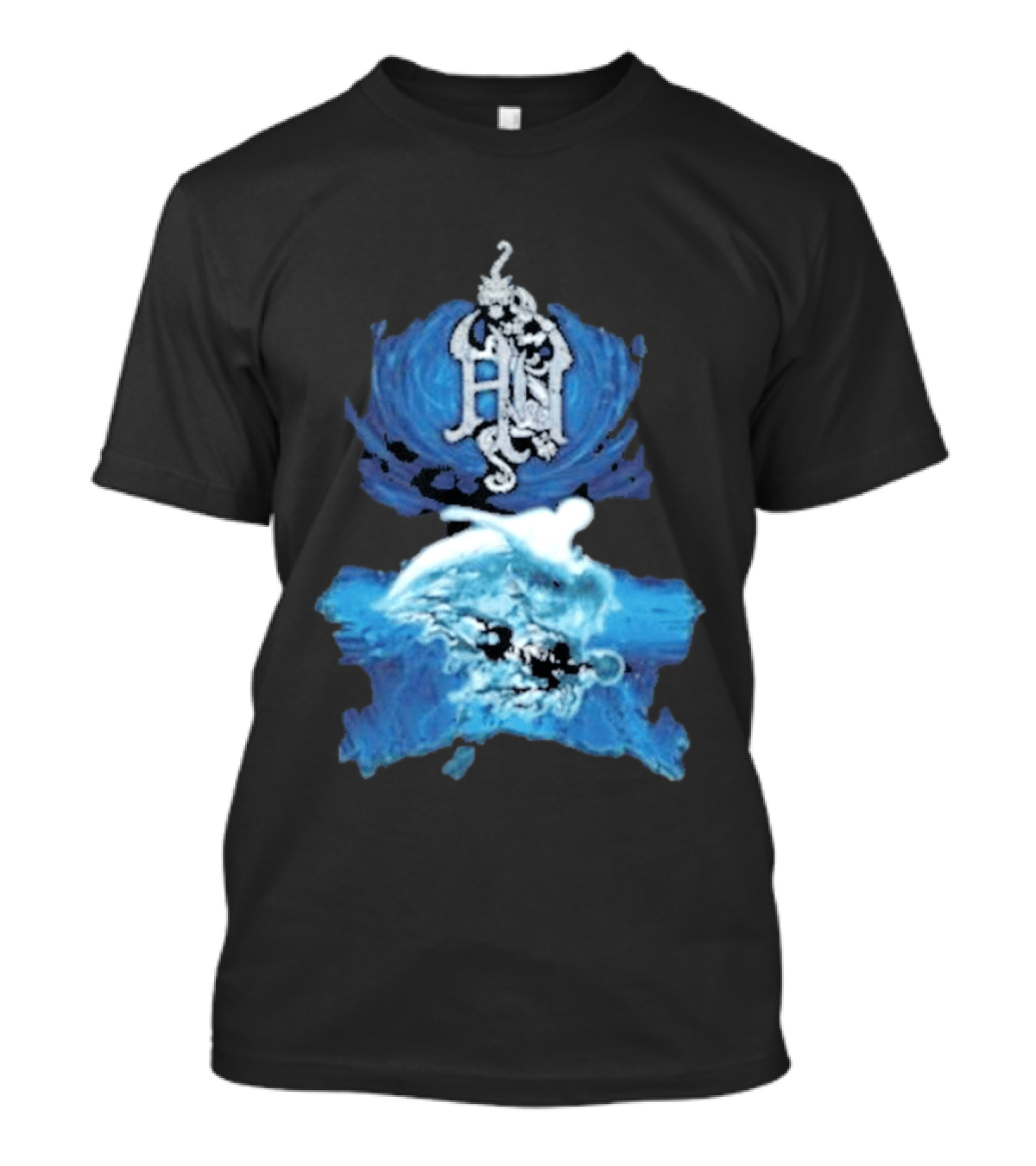The Hu Hun Album HN Iconic Blue Artistic Wave T-Shirt