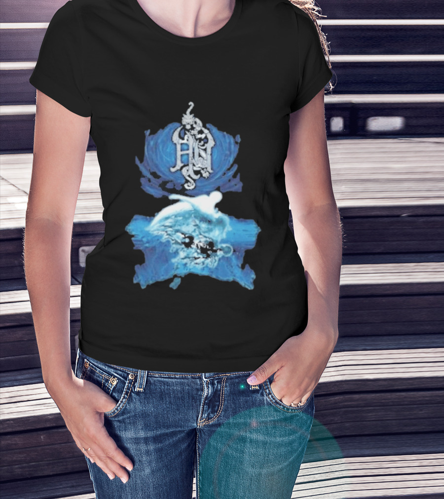 The Hu Hun Album HN Iconic Blue Artistic Wave T-Shirt