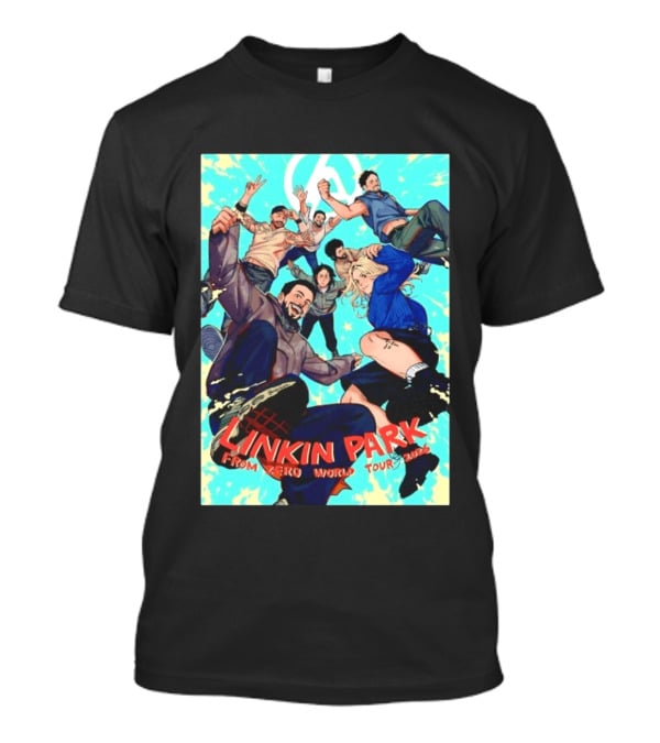 Linkin Park From Zero World Tour 2025 Anime Style Group T-Shirt