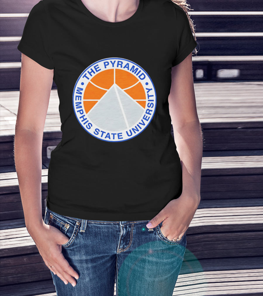 The Pyramid Memphis State University Basketball T-Shirt