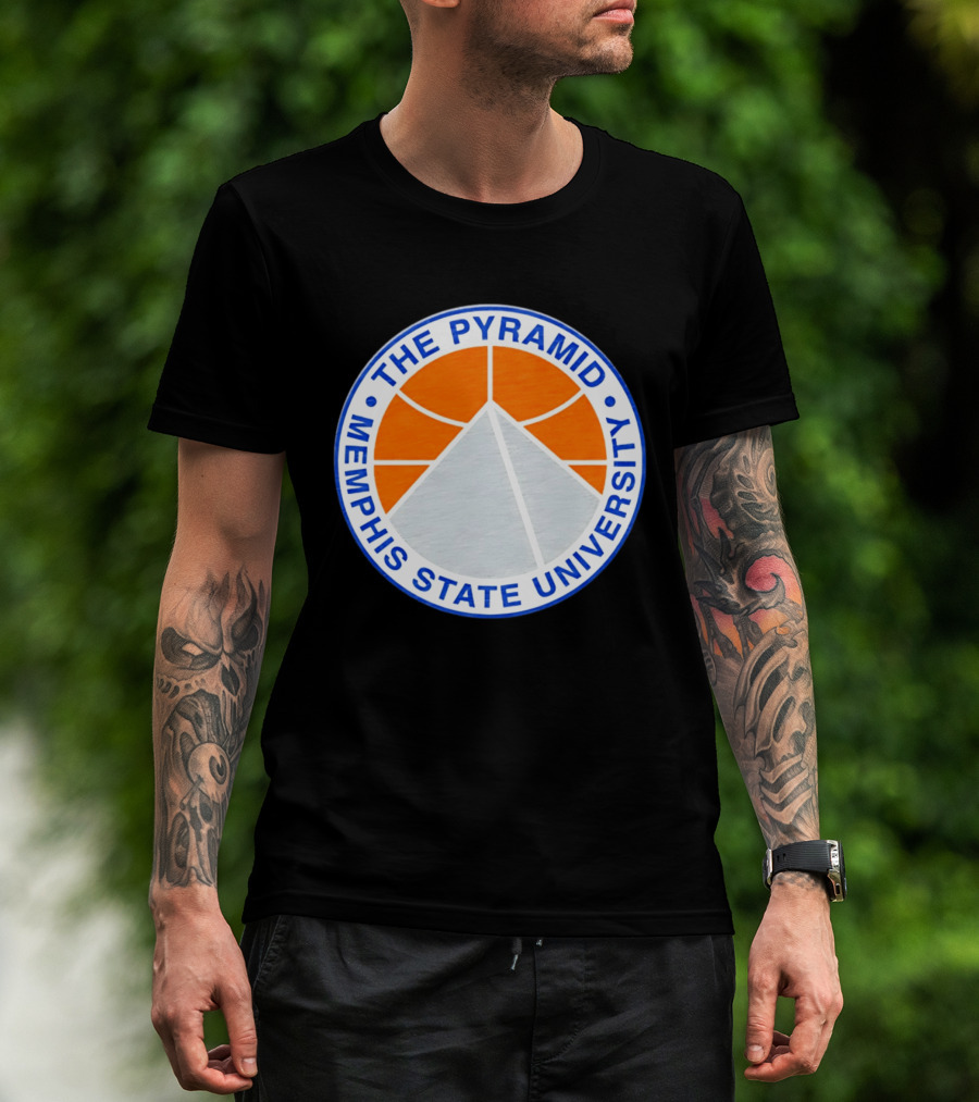 The Pyramid Memphis State University Basketball T-Shirt