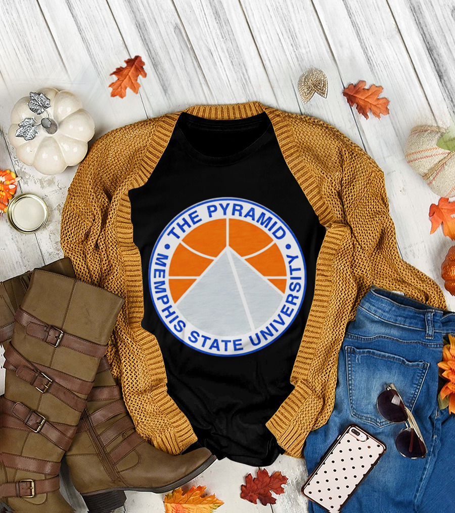 The Pyramid Memphis State University Basketball T-Shirt