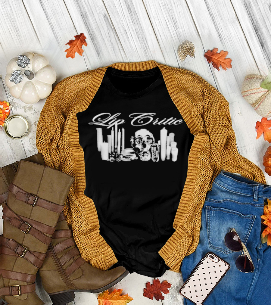 Lip Critic Lunch Alter Tour Skulls and Lipstick T-Shirt