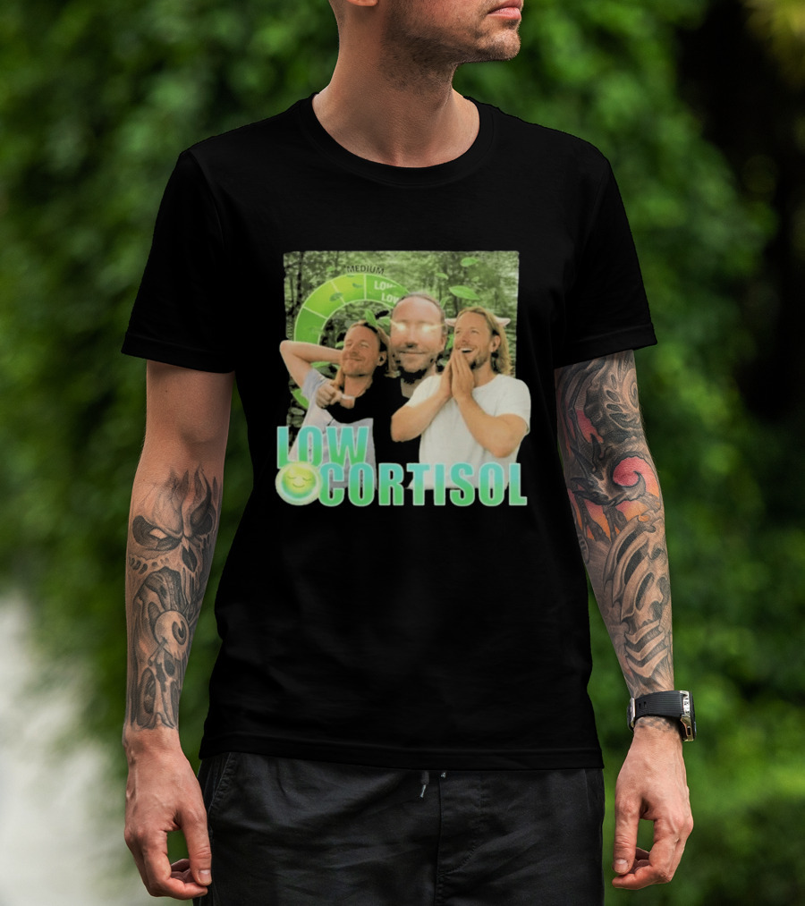 Low Low Cortisol Meme Happy Vibes 2026 T-Shirt
