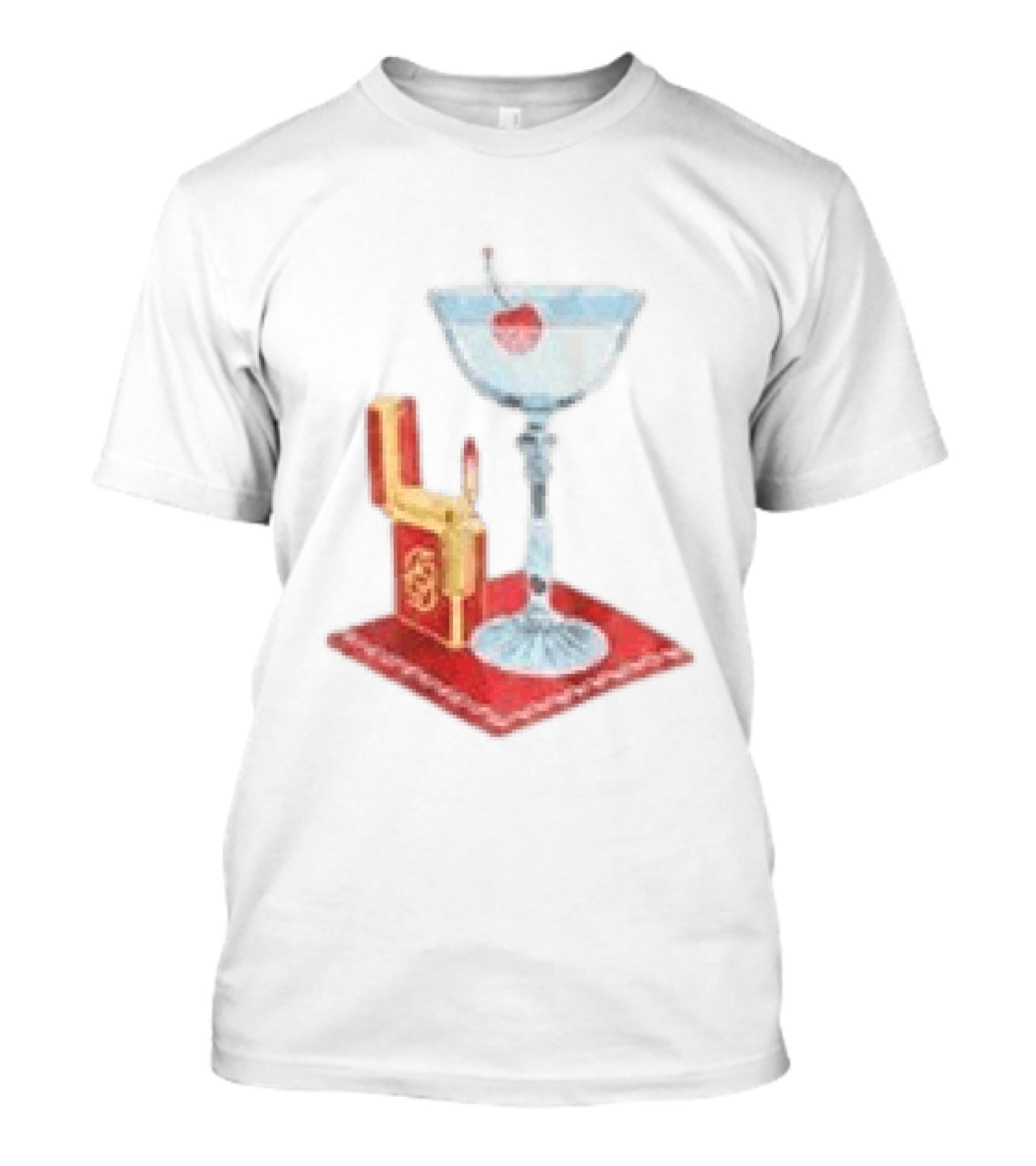 Adrien Rabiot Drole De Monsieur Martini Cocktail With Lighter T-Shirt