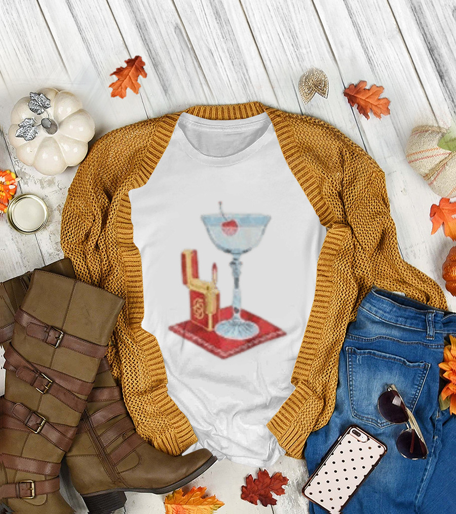 Adrien Rabiot Drole De Monsieur Martini Cocktail With Lighter T-Shirt