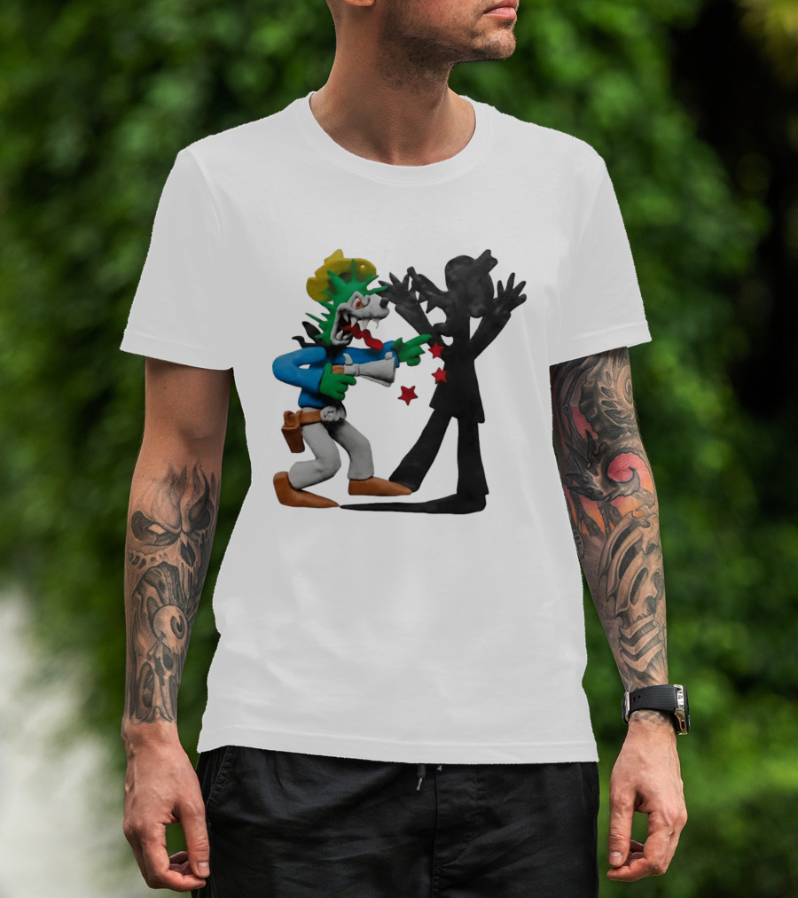 Wild Grrl MTV Celebrity Deathmatch Cartoon Style Claymation Scene T-Shirt