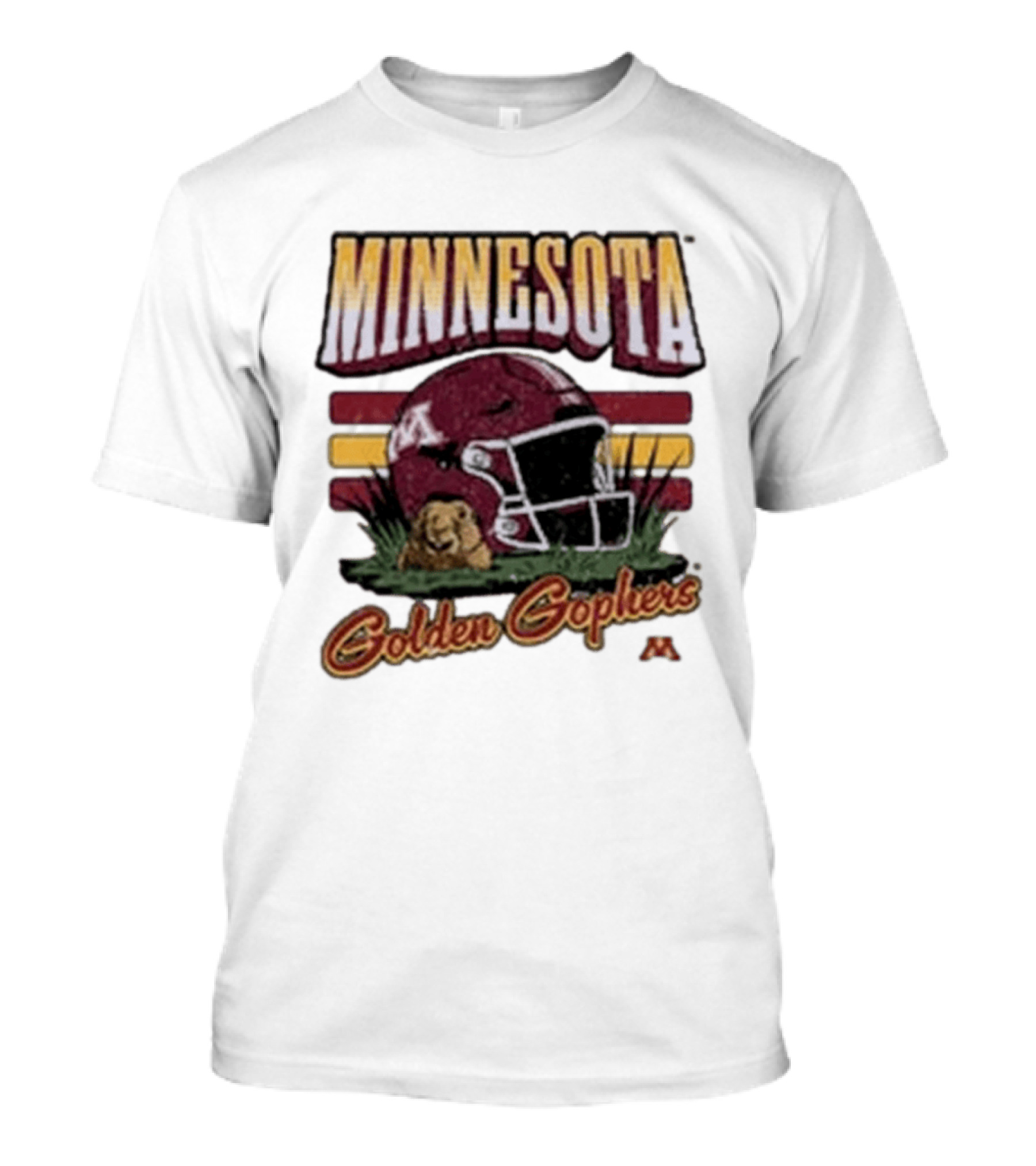 Minnesota Golden Gophers Football Helmet T-Shirt