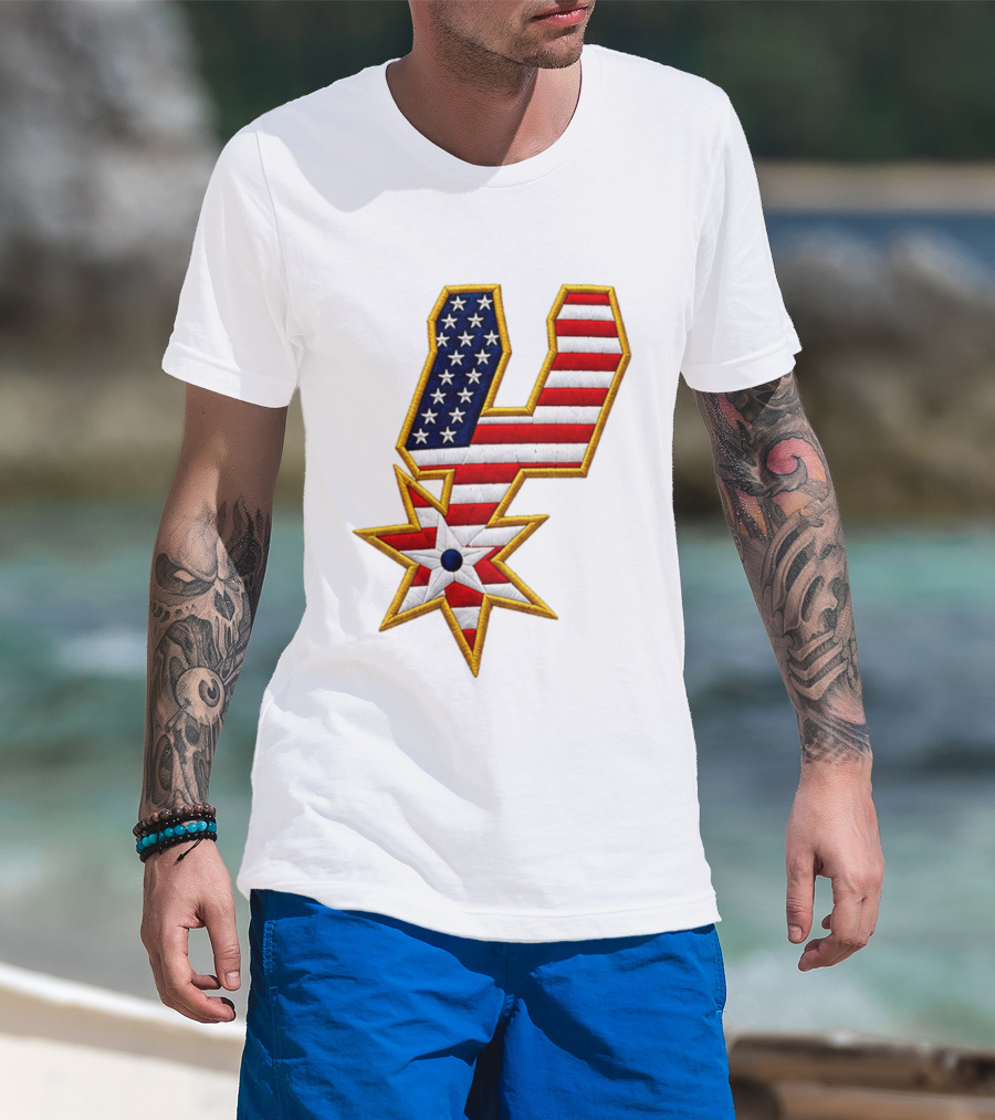 America 250th Anniversary Spurs Stars And Stripes T-Shirt