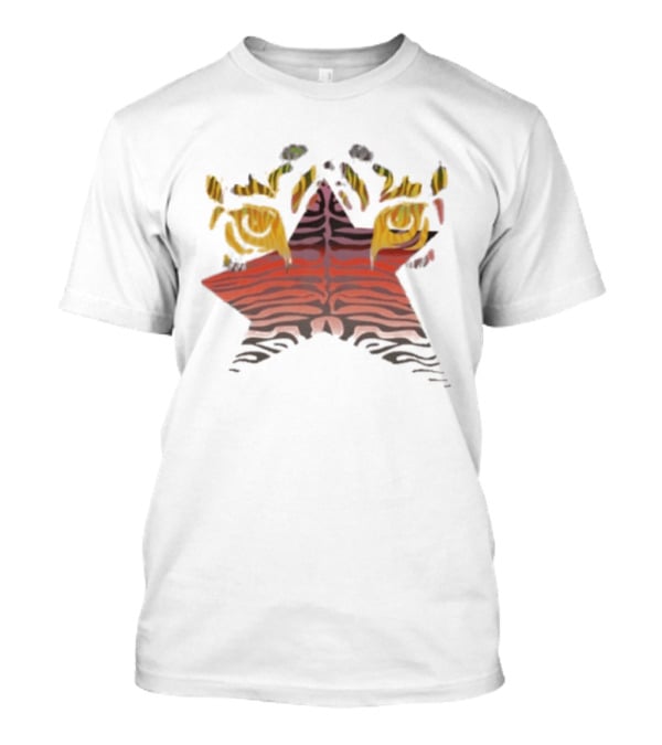 Bodega Beautiful Animal Star Stripes And Flames T-Shirt