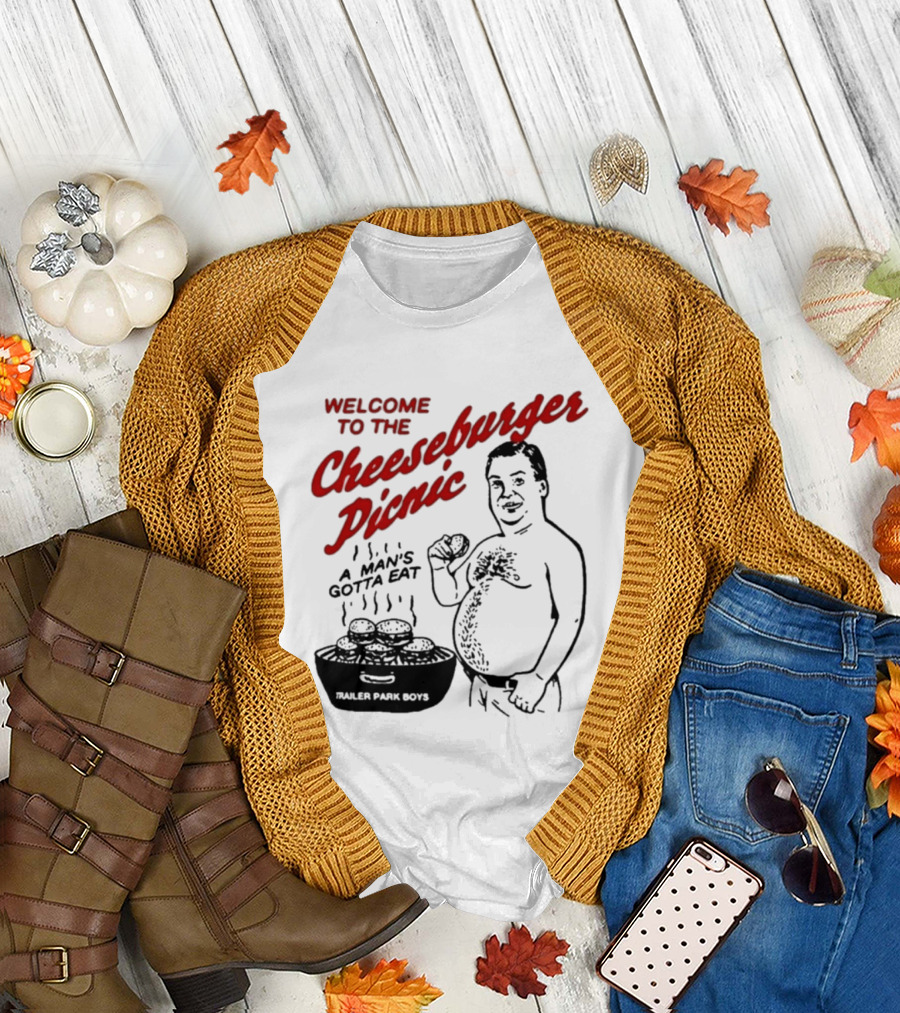 Welcome to the Cheeseburger Picnic A Man's Gotta Eat Ja Rule Shit Hawks T-Shirt