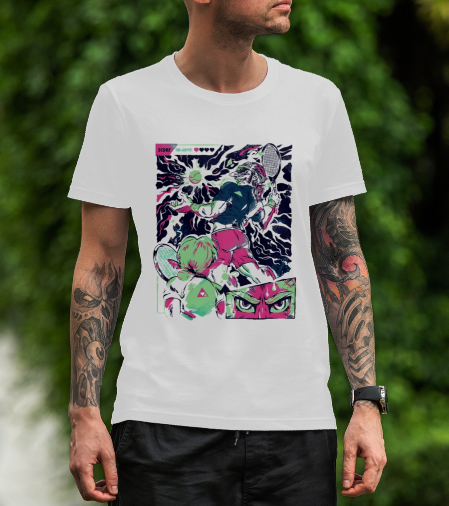 Link Zelda Legend Of Zelda Monster Goblin Arcade Tennis Game Competition Score 40 Love T-Shirt