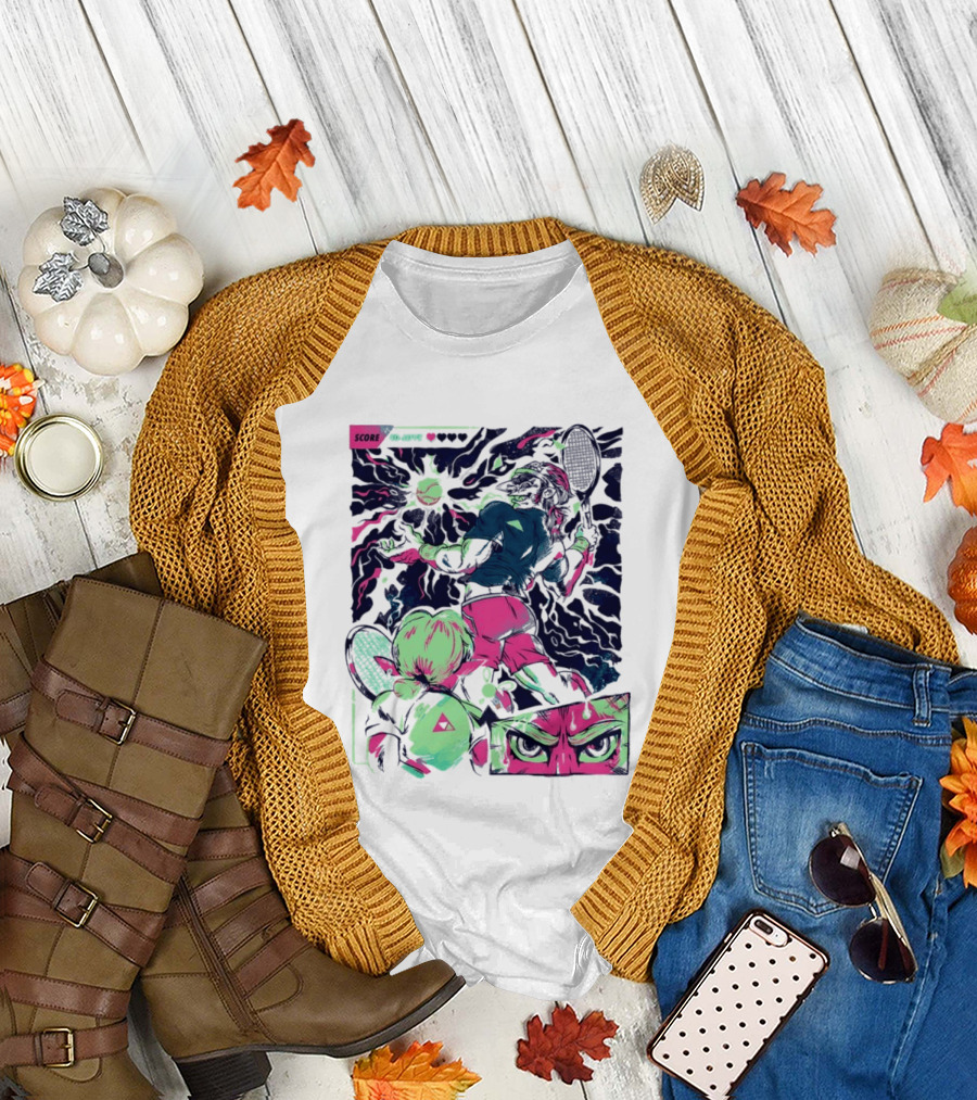 Link Zelda Legend of Zelda Monster Goblin Arcade Tennis Game Competition Score 40 Love T-Shirt