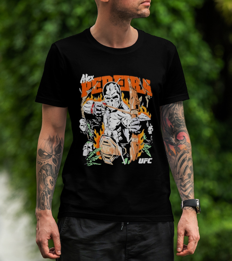 Alex Pereira Poatan UFC Warrior Lotas Brand Archery Flames T-Shirt