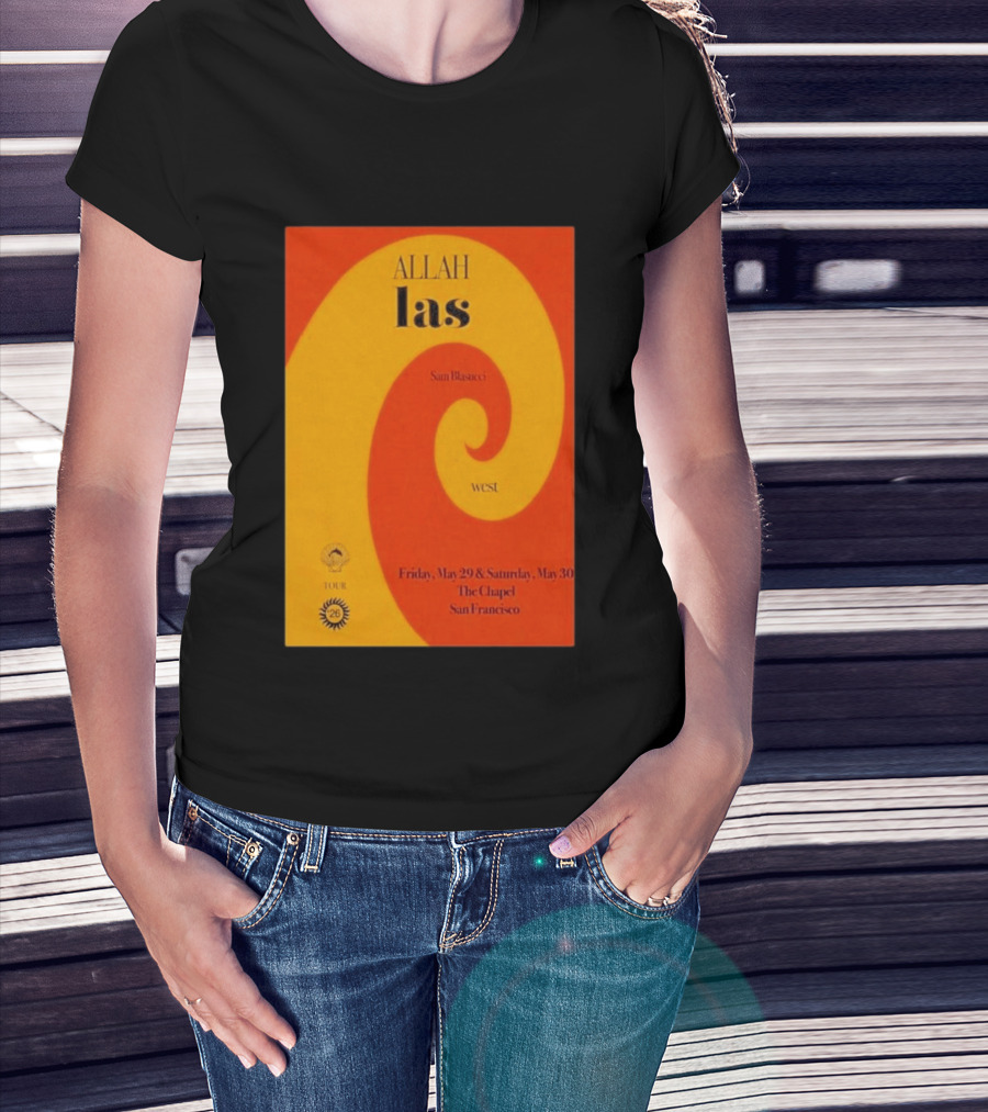 Allah Las Sam Blasucci The Chapel San Francisco May 29 30 2026 Tour West T-Shirt