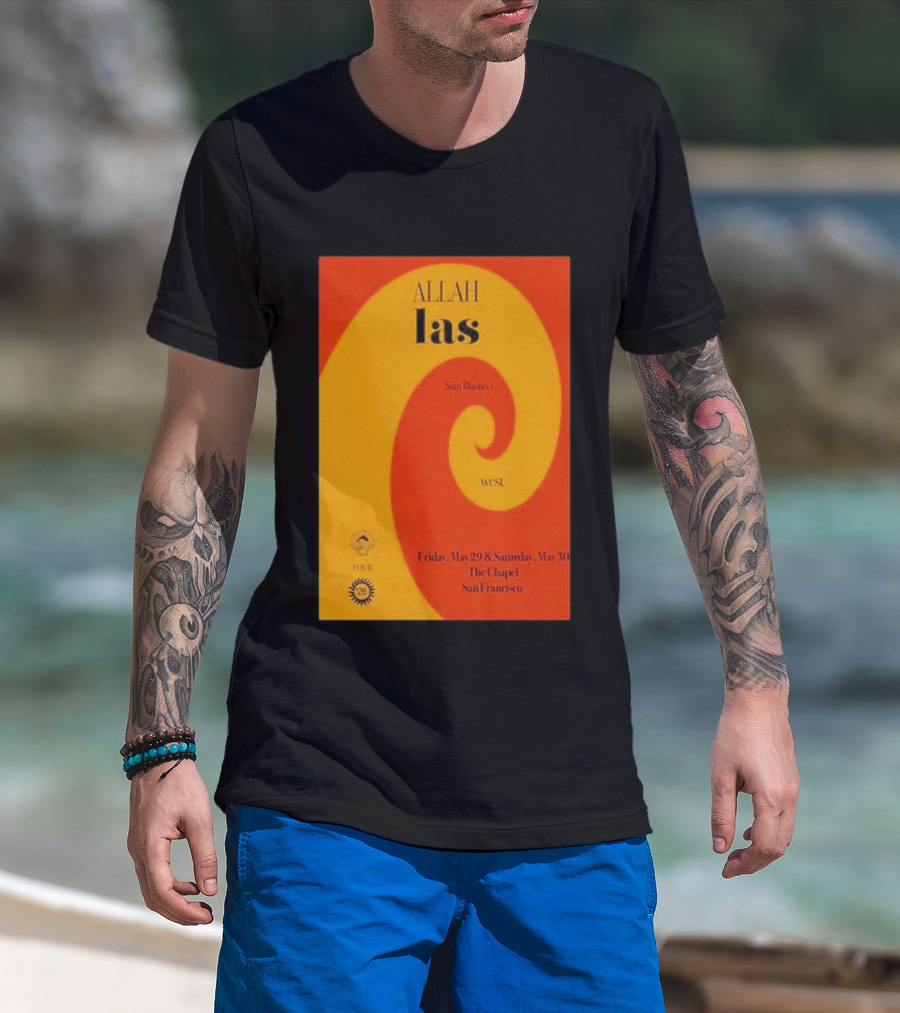Allah Las Sam Blasucci The Chapel San Francisco May 29 30 2026 Tour West T-Shirt