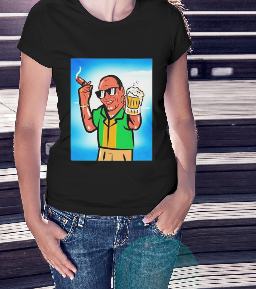 Boss Beer And Cigars Summer Vibes Retro Style Celebration T-Shirt