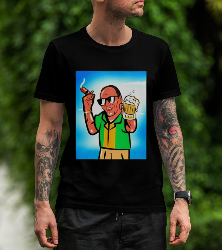 Boss Beer And Cigars Summer Vibes Retro Style Celebration T-Shirt