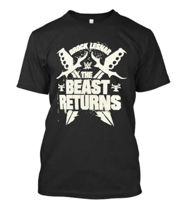 Brock Lesnar WWE The Beast Returns Knuckle Dusters Lightning T-Shirt