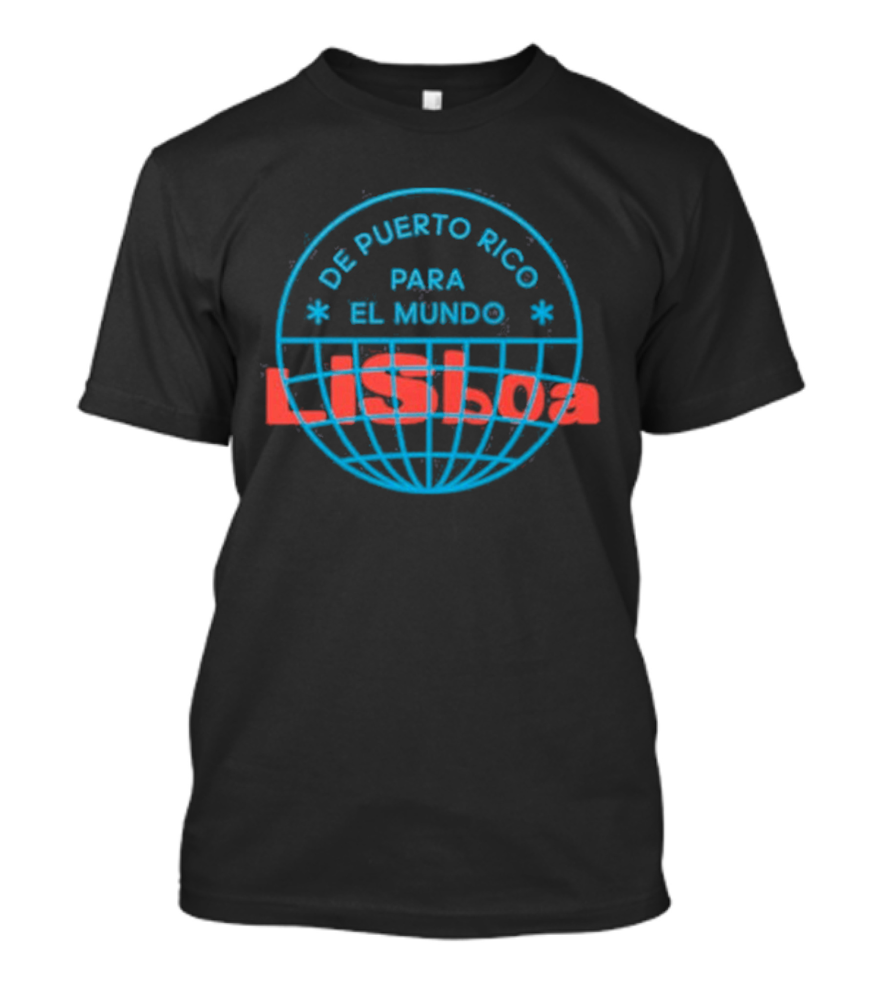 De Puerto Rico Para El Mundo Lisboa Globe Stamp Iconography T-Shirt