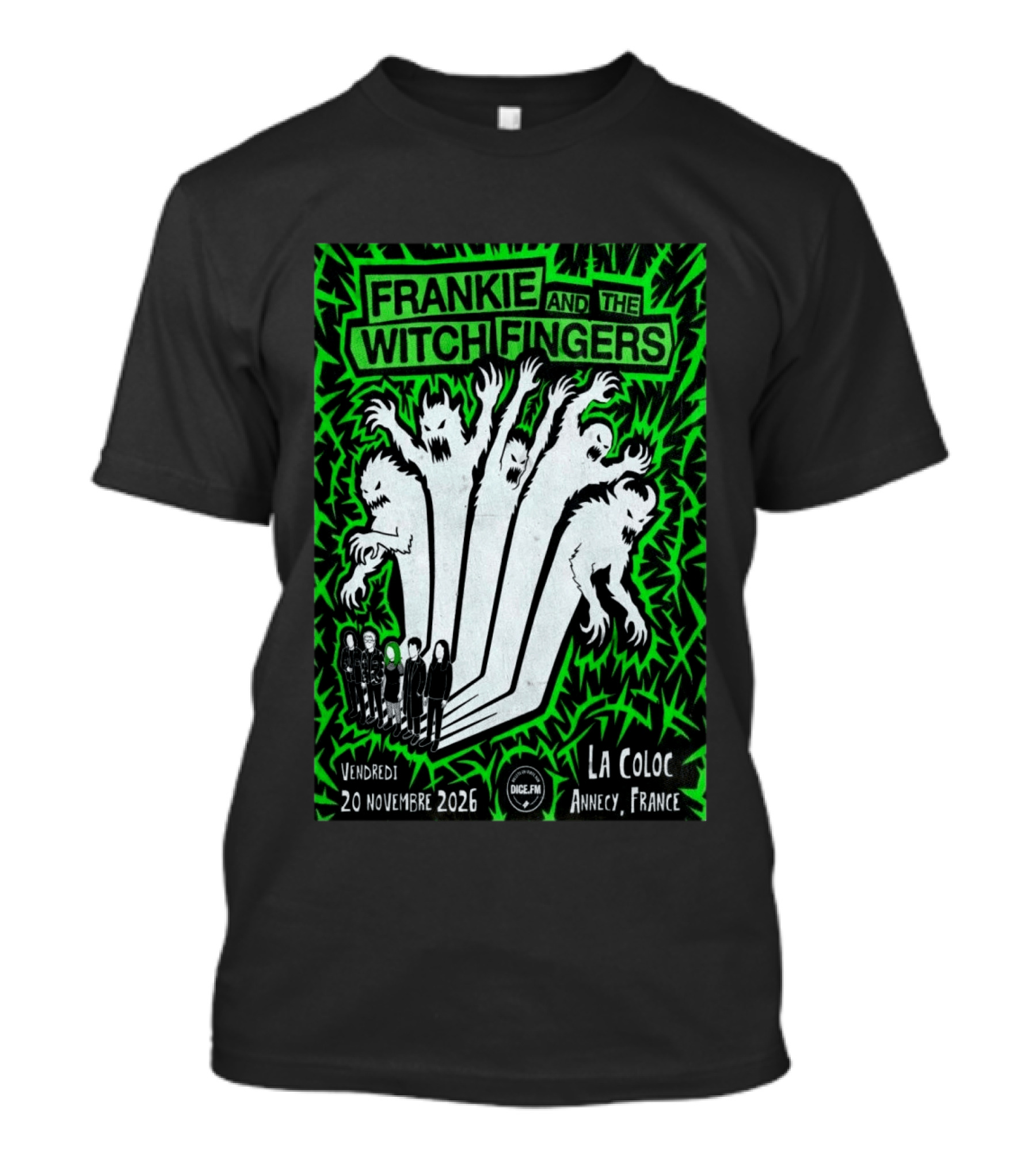 Frankie And The Witch Fingers 2026 La Coloc Annecy France Concert T-Shirt