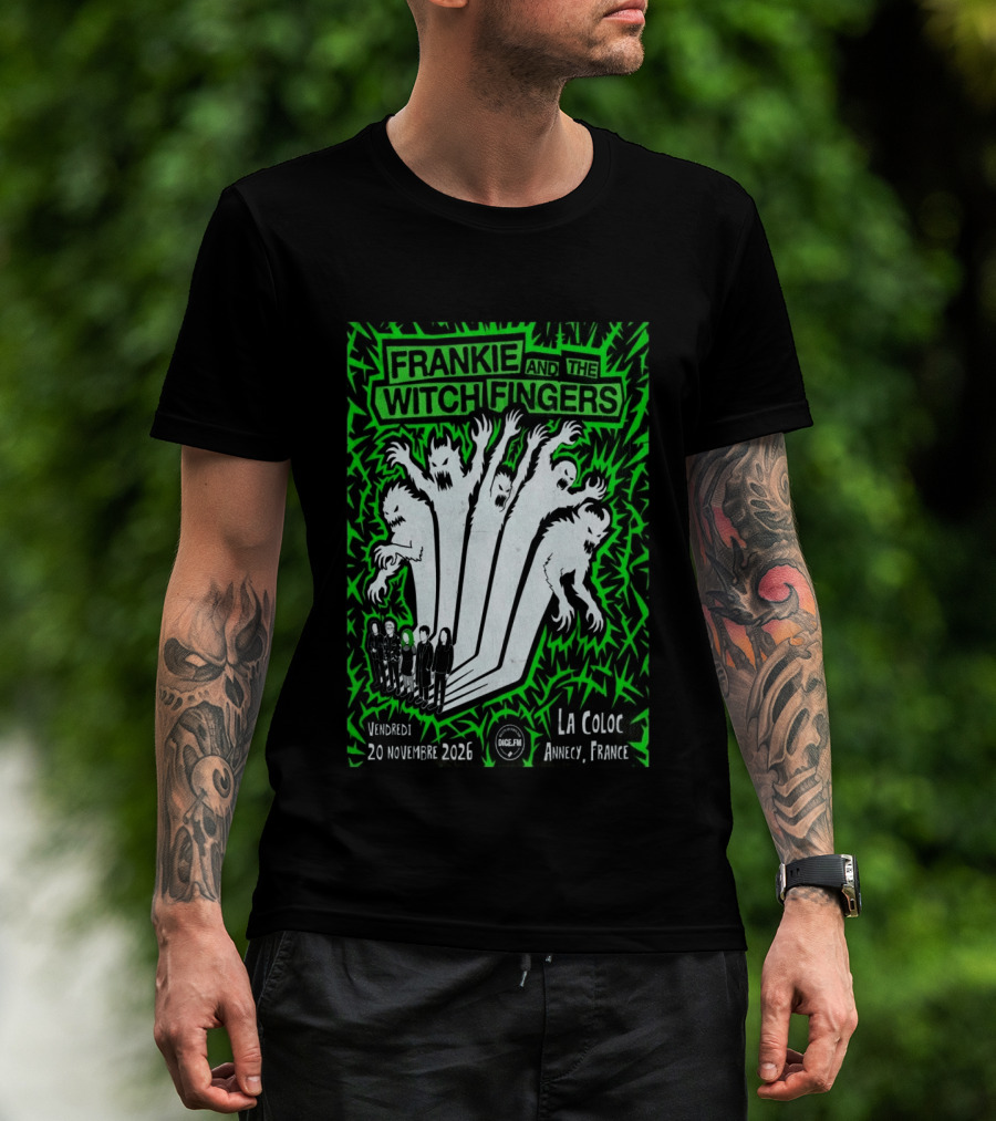 Frankie And The Witch Fingers 2026 La Coloc Annecy France Concert T-Shirt