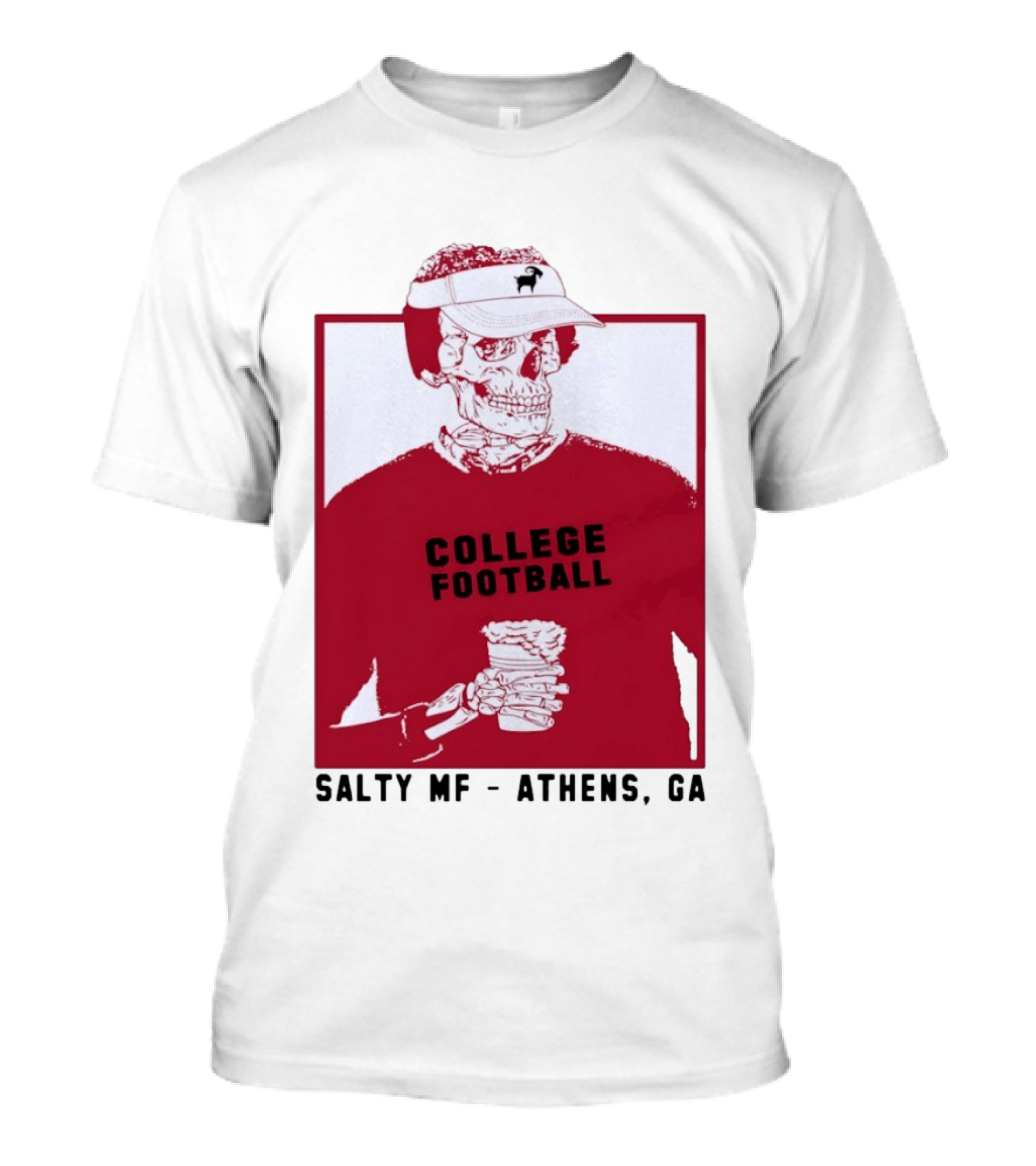 Skeleton College Football Athens Georgia Salty MF Gameday T-Shirt