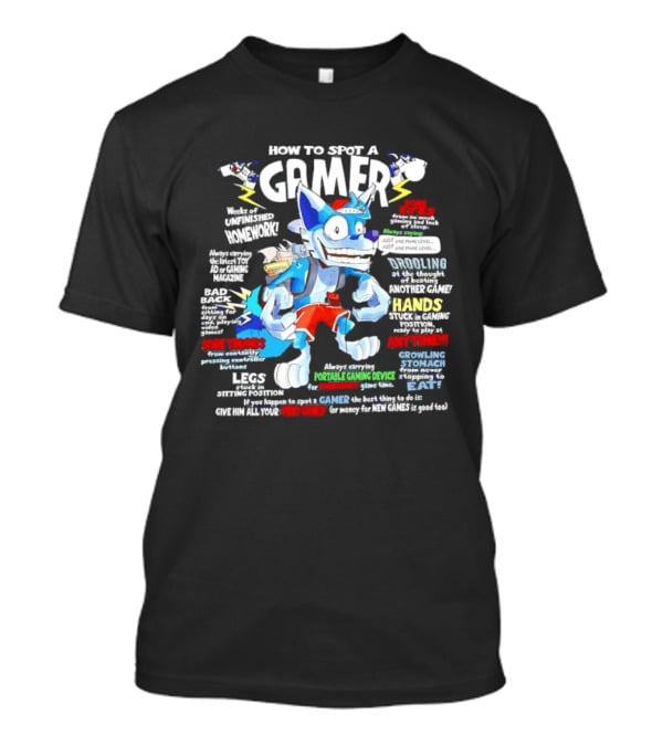 How To Spot A Gamer Controller Hands And Headphones Gaming Syndrome Gamer Eyes T-Shirt
