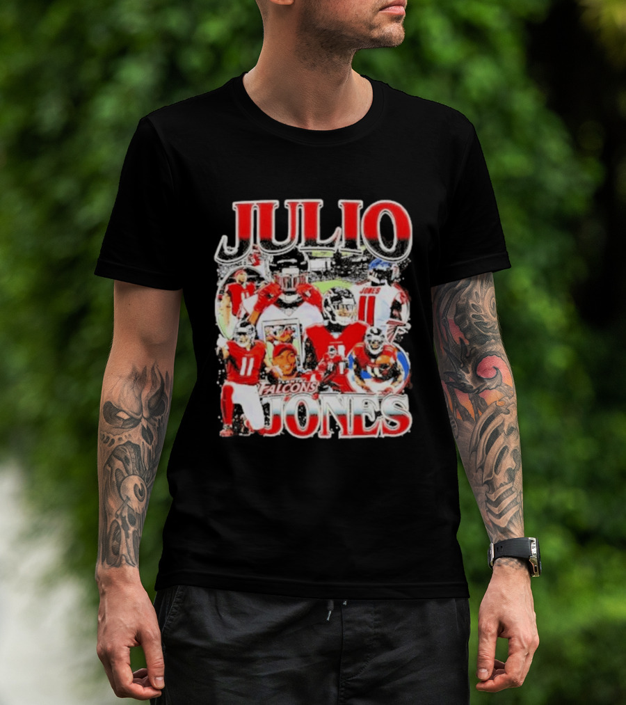 Julio Jones Iconic Atlanta Falcons Football Moments T-Shirt