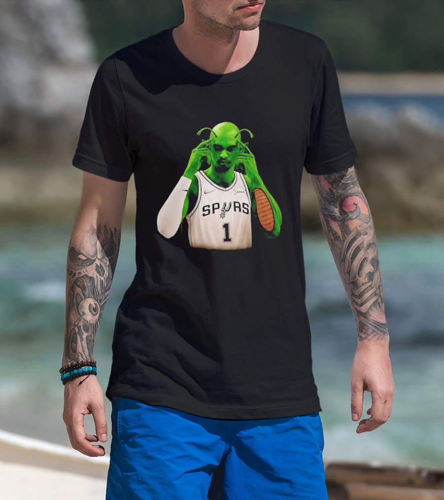 Keldon Johnson Piccolo Crossover San Antonio Spurs NBA 1 Ledger T-Shirt