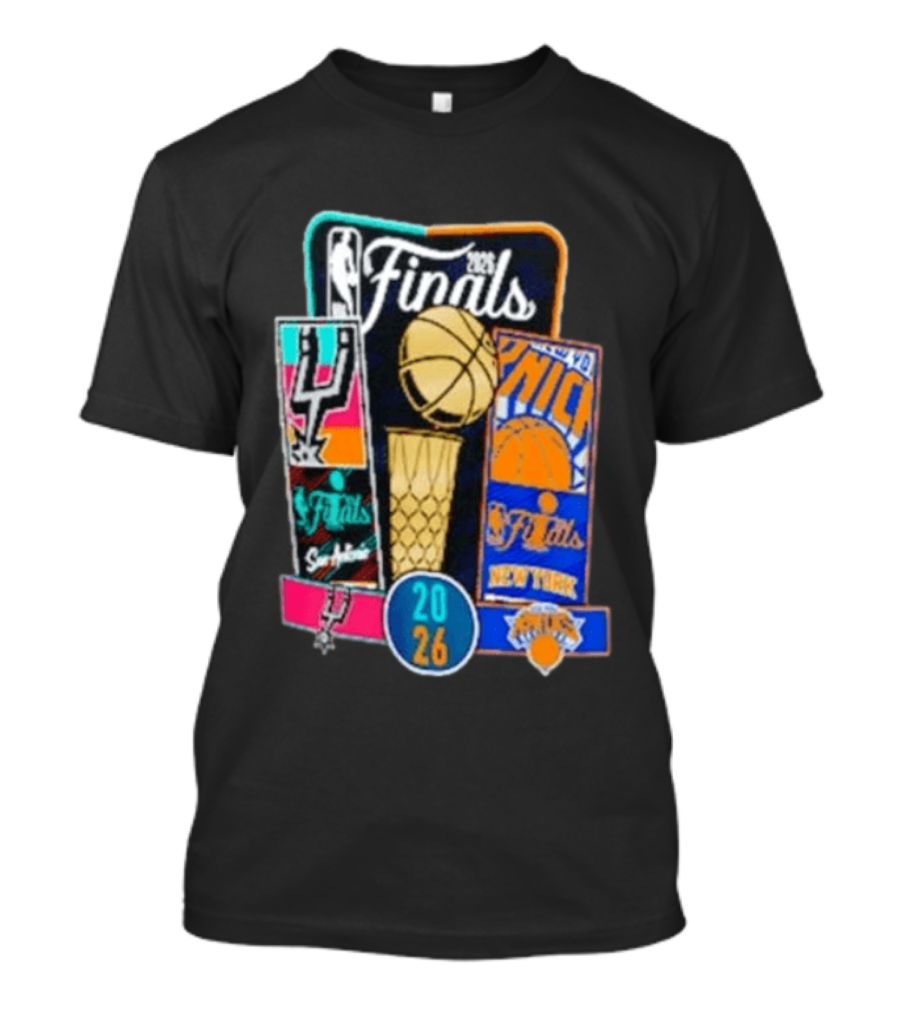 2026 NBA Finals San Antonio Spurs Vs New York Knicks Tickets Basketball Matchup T-Shirt