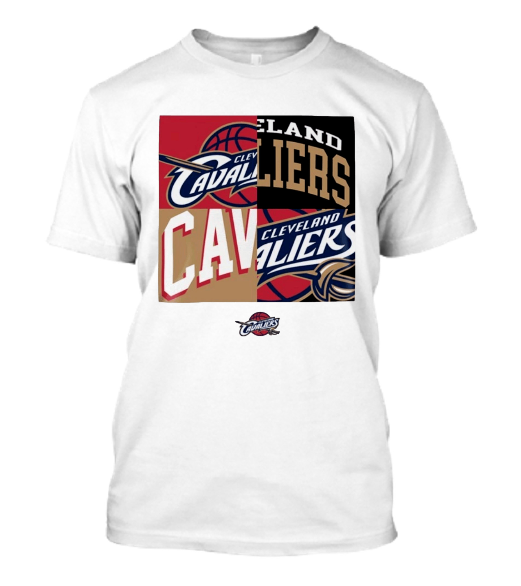 Cleveland Cavaliers Block New Era Iconic Logo Collage T-Shirt