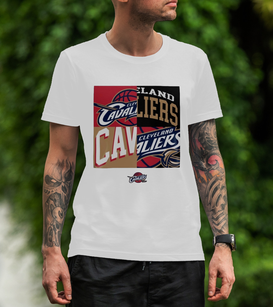 Cleveland Cavaliers Block New Era Iconic Logo Collage T-Shirt