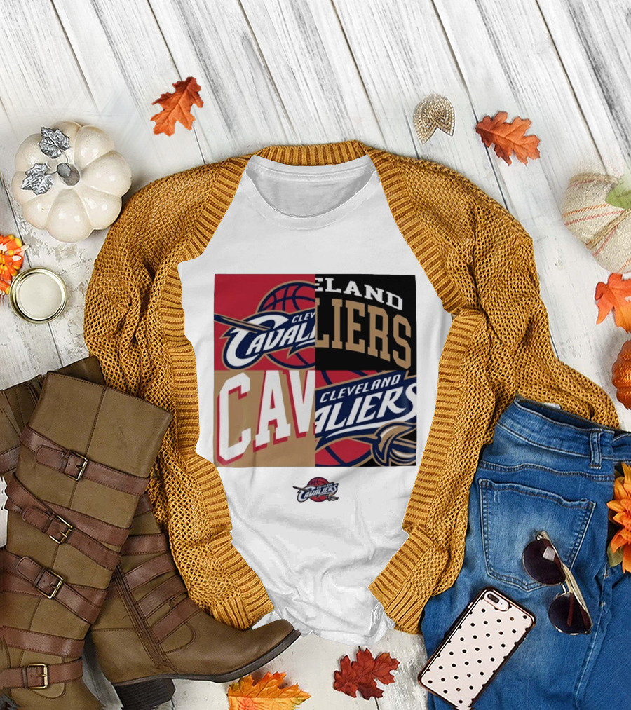 Cleveland Cavaliers Block New Era Iconic Logo Collage T-Shirt