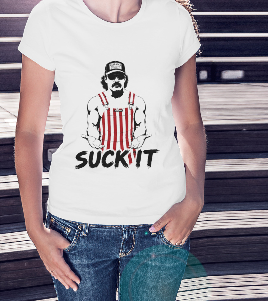 Dr Disrespect Nebraska Machinery Co Suck It Caterpillar Gamebirds T-Shirt