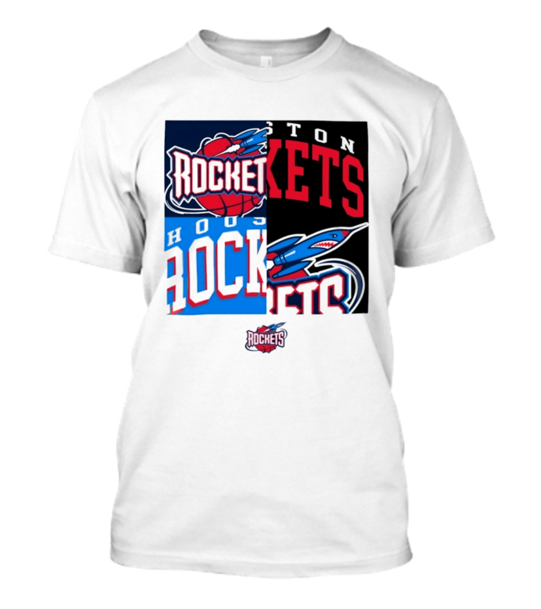 Houston Rockets New Era Block Basketball Team T-Shirt