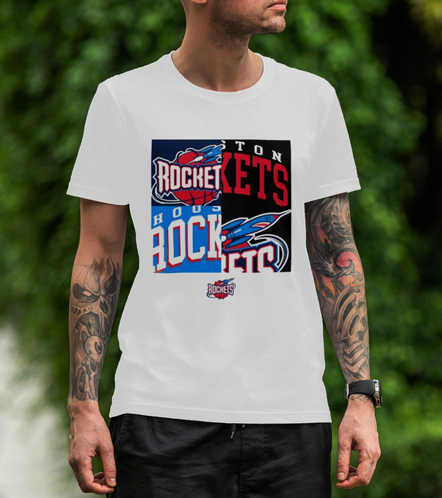 Houston Rockets New Era Block Basketball Team T-Shirt